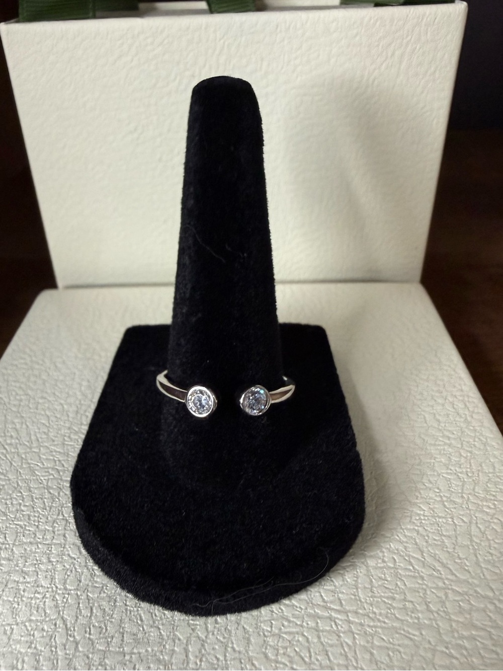 Touchstone Crystal by Swarovski Open Minded Ring - Sterling Silver (.925)